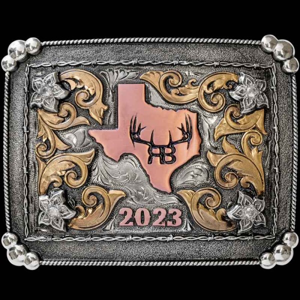 Represent your Southern Pride with the Marfa Custom Belt Buckle. Perfect for ranch brands or custom images. Customize it with your ranch brand or custom logo now!